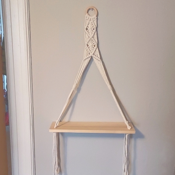 Afuly Macrame Wall Shelf Hanging Floating Shelves - Picture 1 of 6